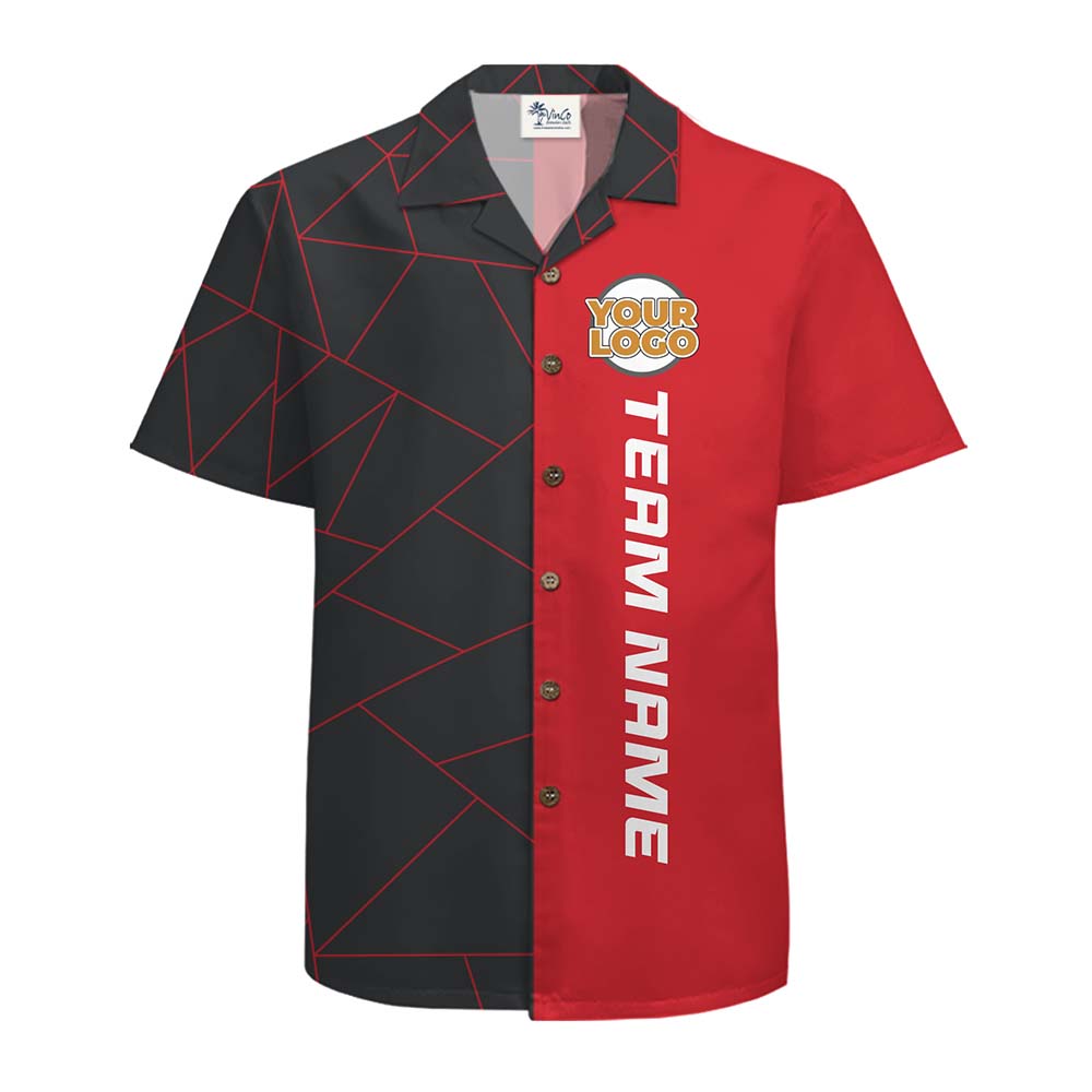 Team Spirit Custom Logo Button Up Shirt With Name
