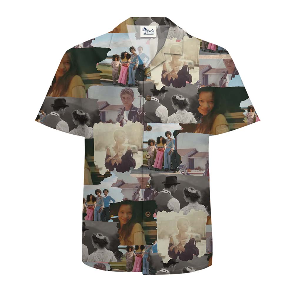 Vintage Memories Custom Photo Hawaiian Shirt