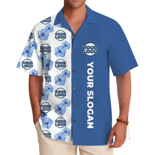 Island Bloom Custom Hawaiian Shirt With Logo Text And Color
