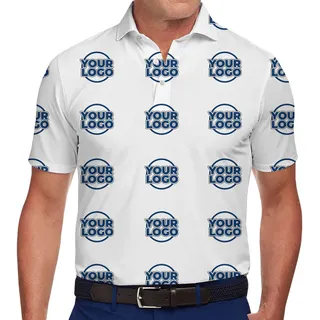 Brand Visibility All Over Print Polo Shirt With Custom Logo