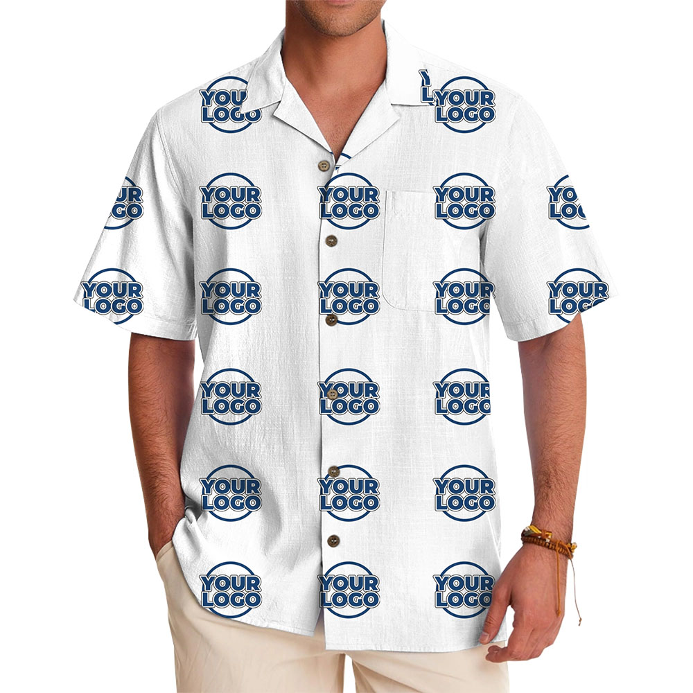 Executive Repeat Custom Logo Hawaiian Shirt - variant image 1