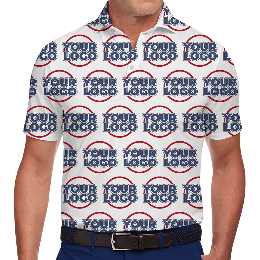Spotlight Custom Big Logo Collared Polo Shirt - variant image 1