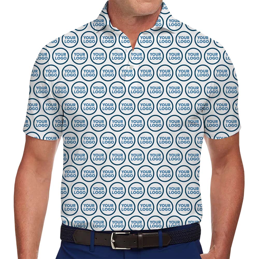 Minimalist Custom Logo Print Polo Shirt - variant image 1