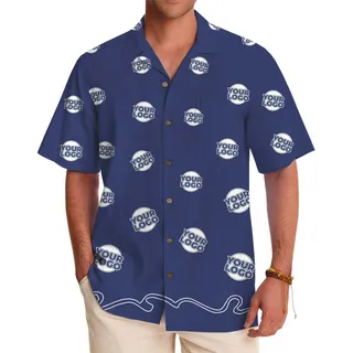Signature Custom Logo All Over Print Hawaiian Shirt