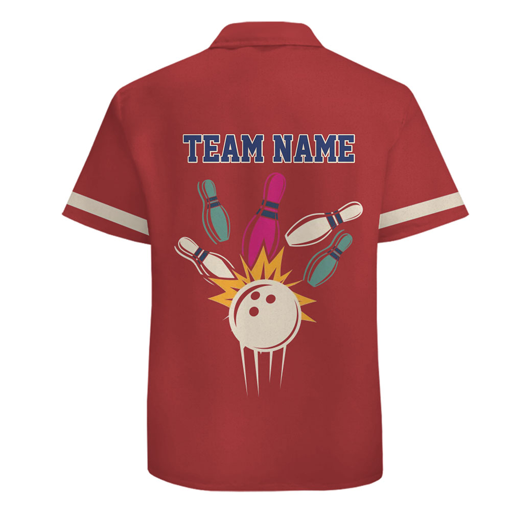 Retro Strike Custom Team Bowling Shirt With Live Preview