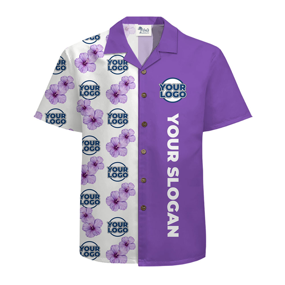 Island Bloom Custom Hawaiian Shirt With Logo Text And Color