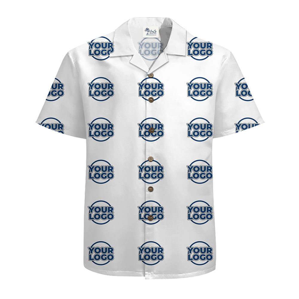 Executive Repeat Custom Logo Hawaiian Shirt