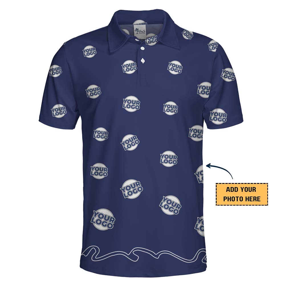 Executive Custom Logo All Over Print Collared Polo Shirt