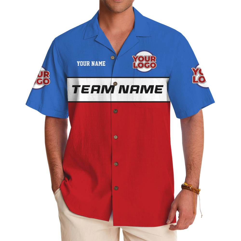 Personalized Logo and Team Name Button Up Shirt No Minimum - variant image 1