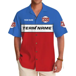 Personalized Logo and Team Name Button Up Shirt No Minimum