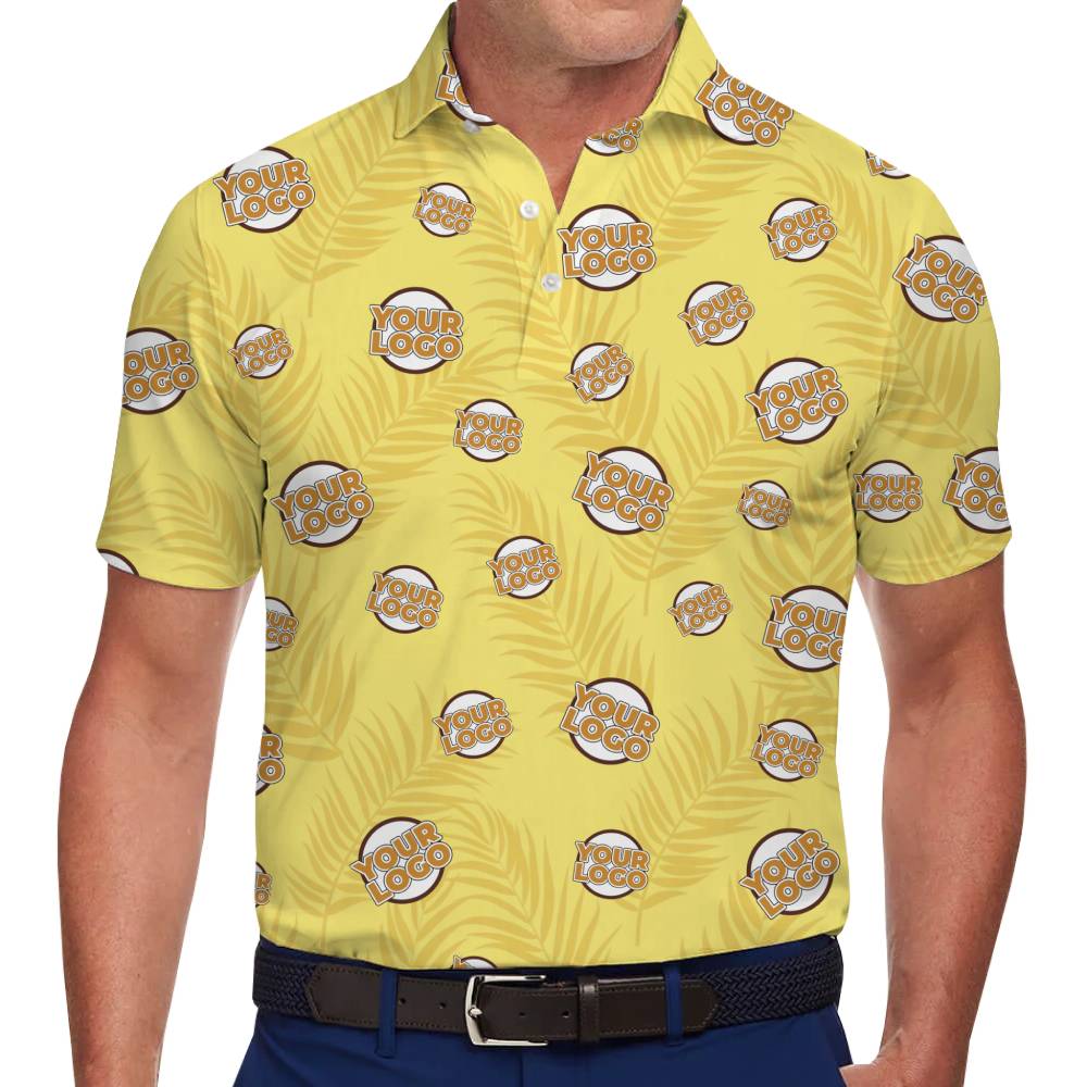 Bright Tropical Custom Polo Shirt with Logo Design - variant image 1