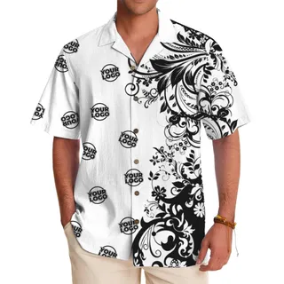 Company Branded Hawaiian Shirt for Trade Shows