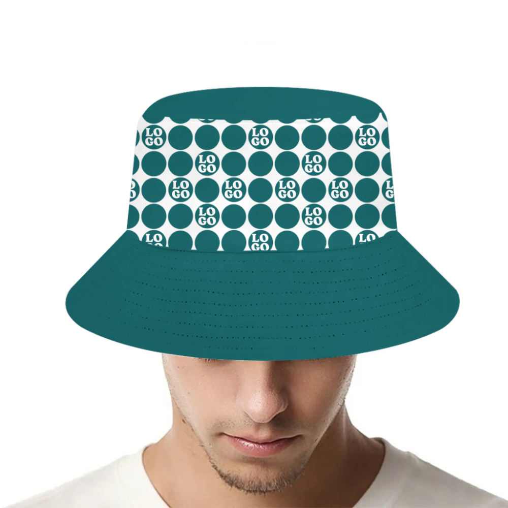 Custom Logo Geometric Circle Bucket Hats - variant image 1