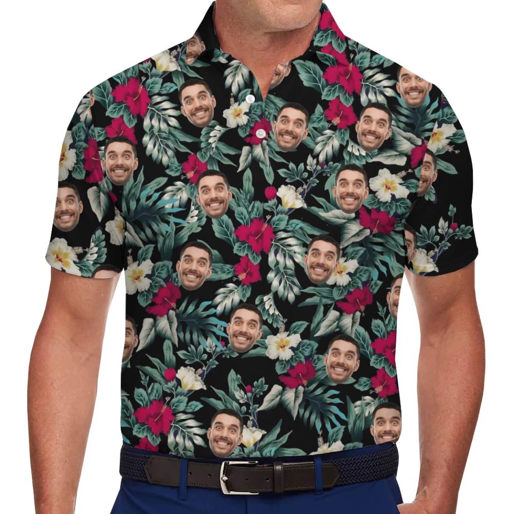 Funny Face Photo Hawaiian Shirt for Parties - variant image 1