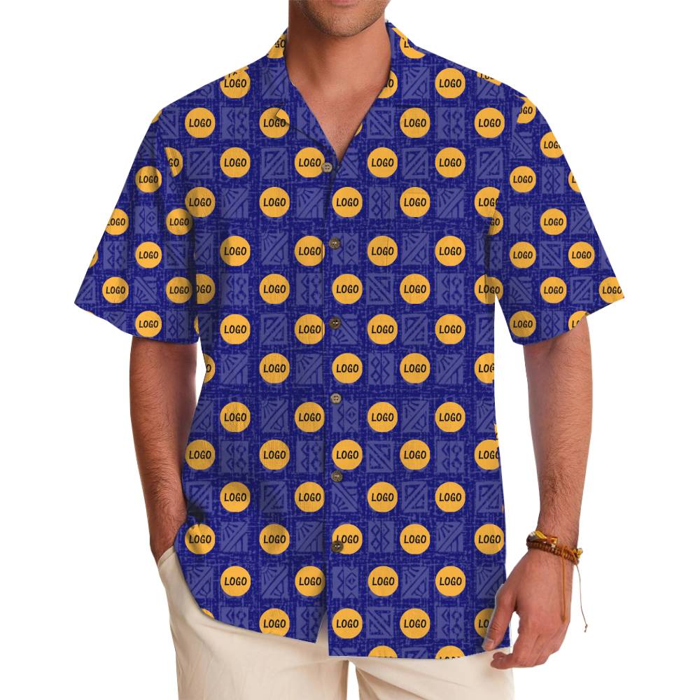 Custom Company Logo Tropical Shirt with Design Preview - variant image 1