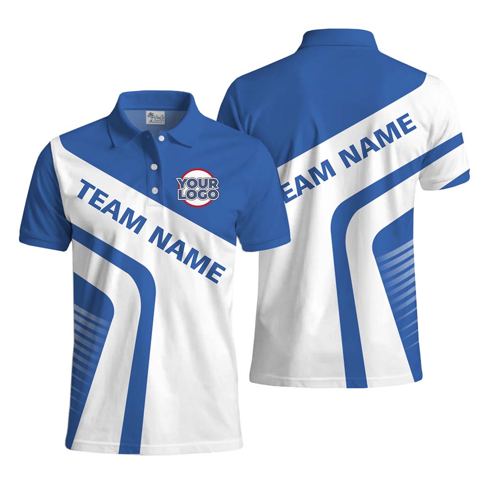 Custom Team Branding Collared Polo With Live Preview