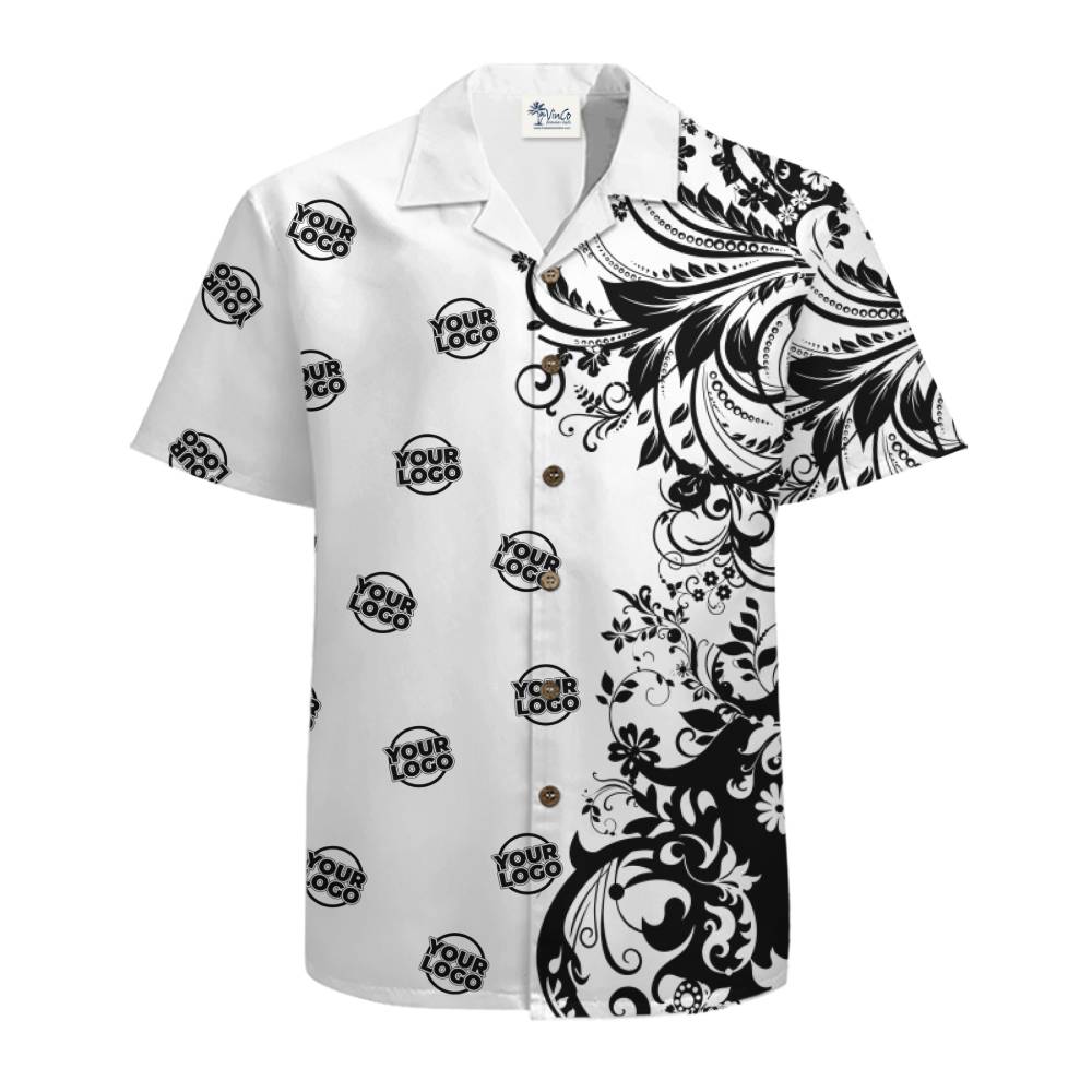 Company Branded Hawaiian Shirt for Trade Shows
