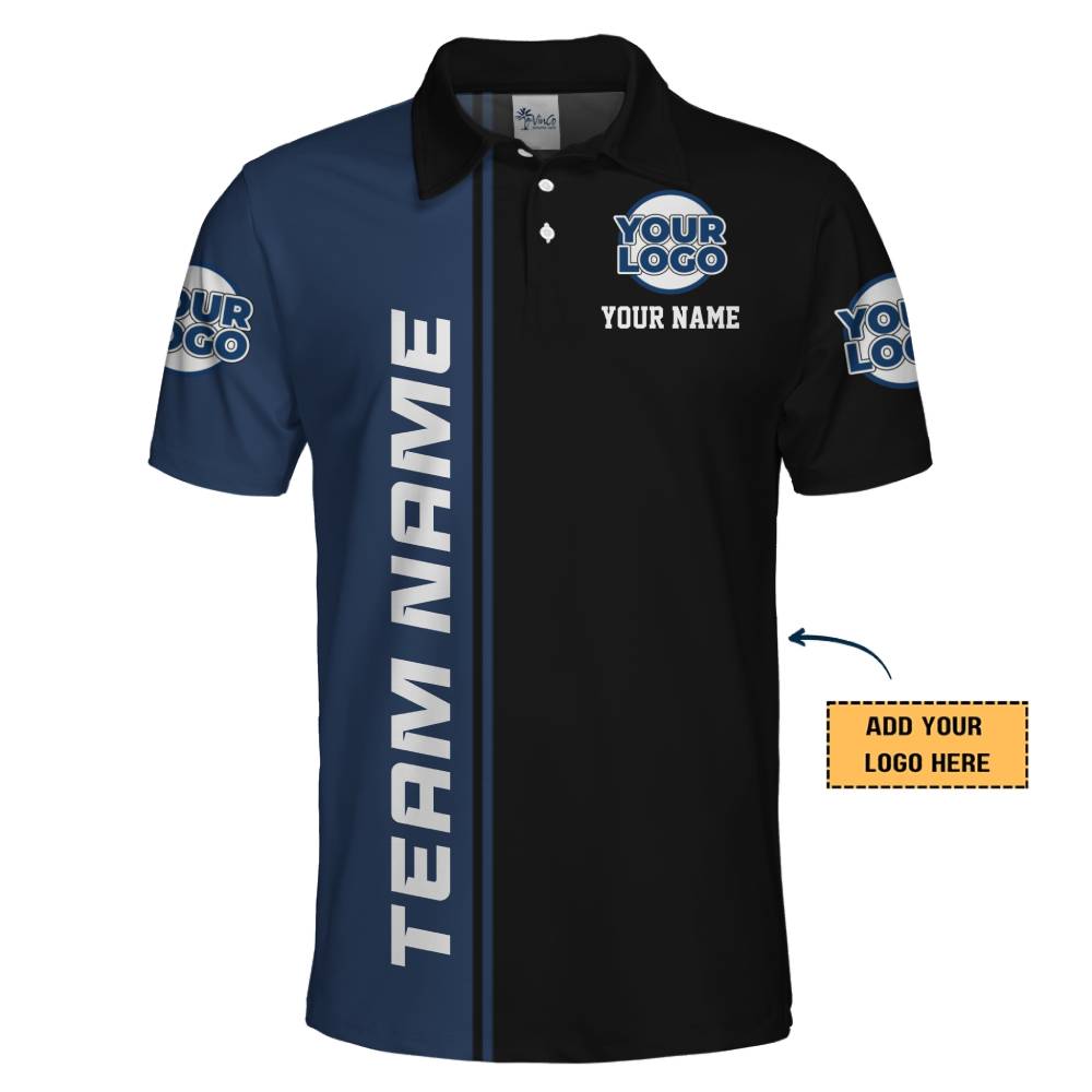 Personalized Polo Shirt with Team and Logo for Group Identity