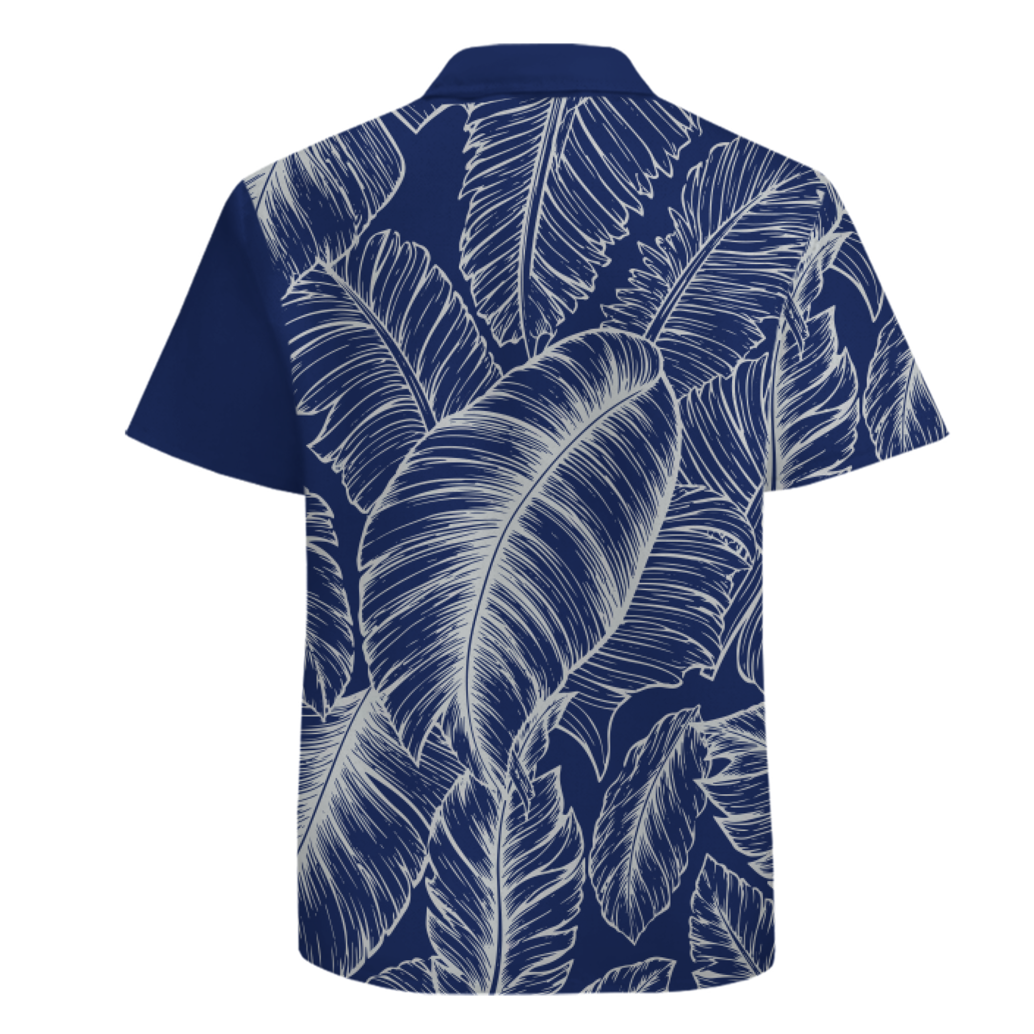 Elegant Leaf Design Hawaiian Shirt with Custom Team Name and Logo