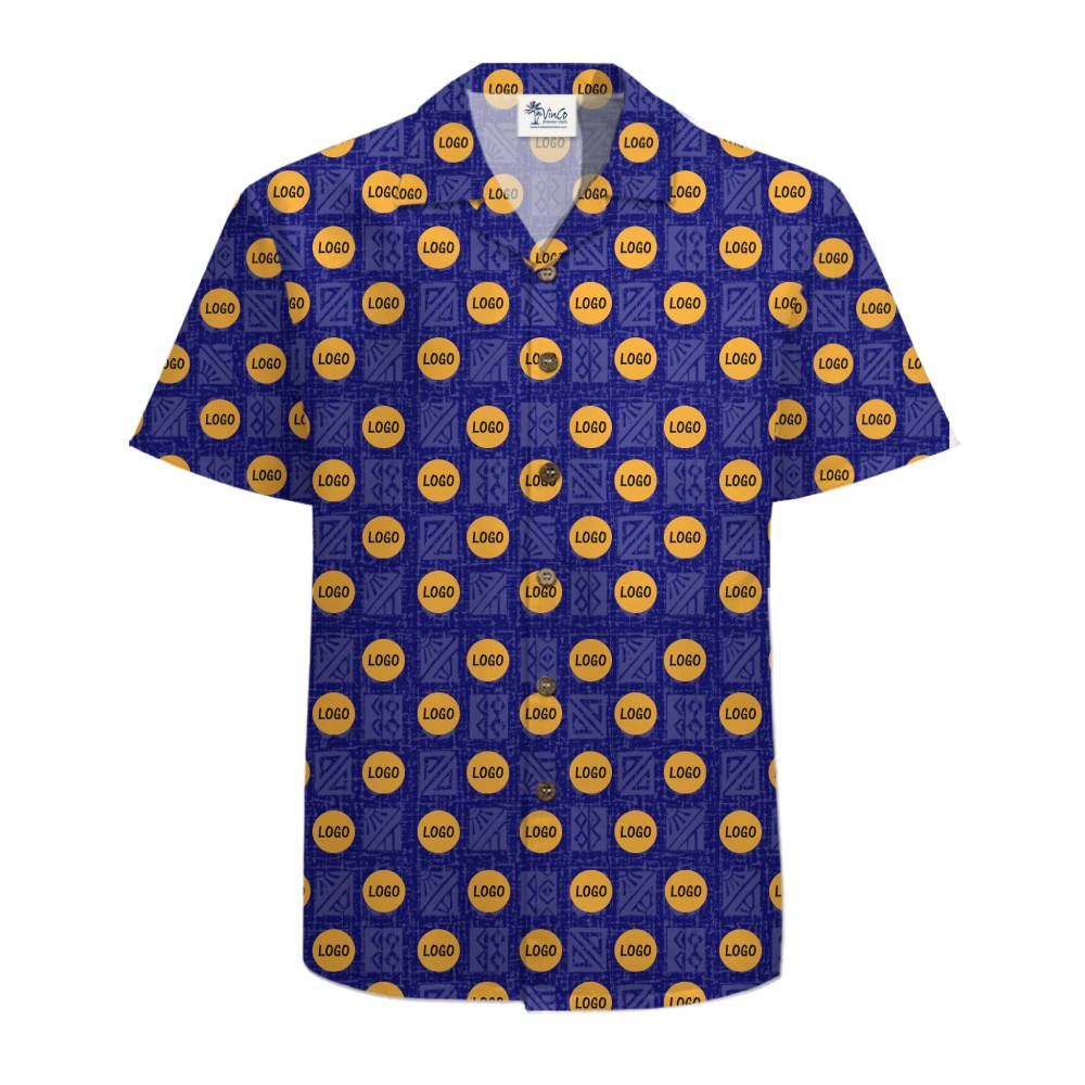 Custom Company Logo Tropical Shirt with Design Preview