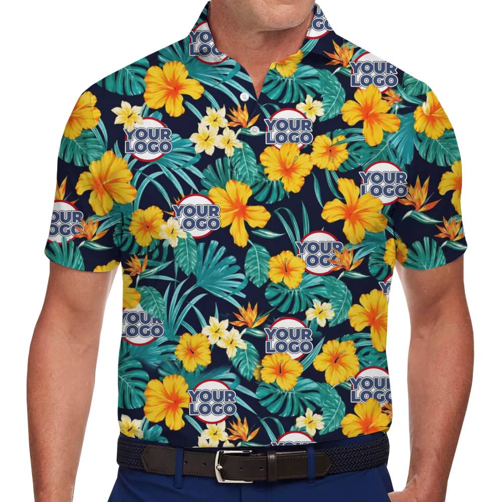 Tropical Branding All Over Print Polo Shirt - variant image 1