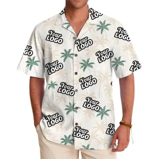 Personalized Palm Tree and Company Logo Shirt