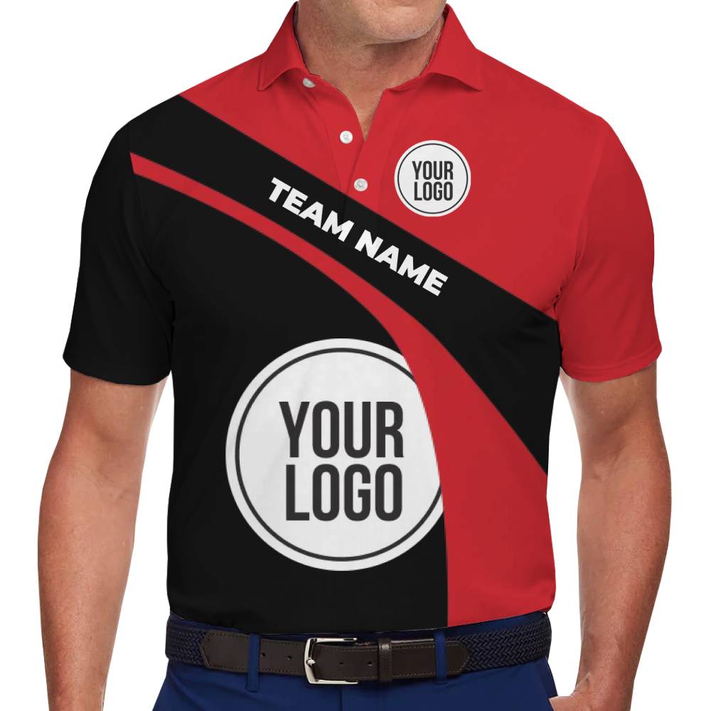 Custom Club Logo and Member Name Collared Polo Shirt - variant image 1