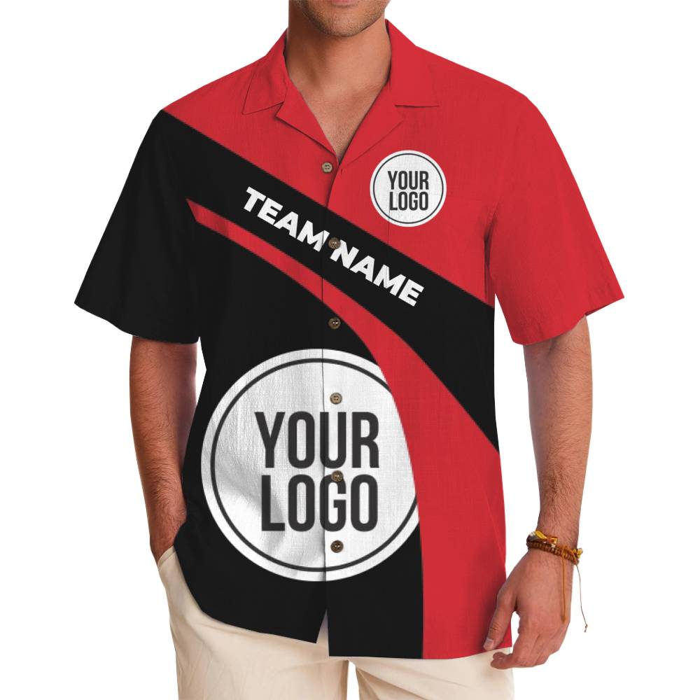 Personalized Team Name and Logo Button Up Shirt - variant image 1
