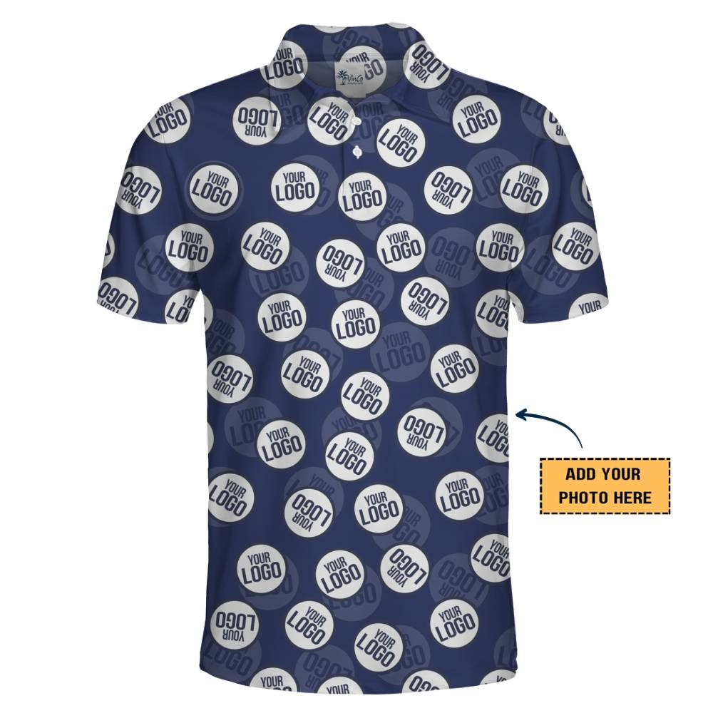 Corporate Identity Print Collared Polo Shirt