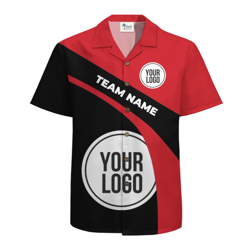 Personalized Team Name and Logo Button Up Shirt