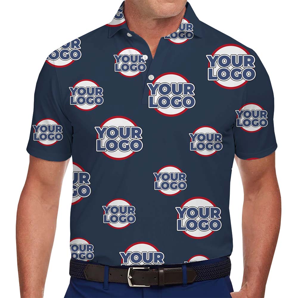 Bold Impact Custom Logo Collared Polo Shirt - variant image 1