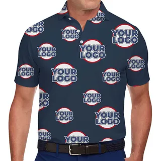Bold Impact Custom Logo Collared Polo Shirt