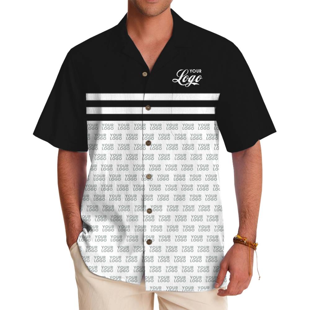 Premium Hawaiian Shirt with Elegant Logo Customization - variant image 1