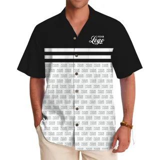 Premium Hawaiian Shirt with Elegant Logo Customization