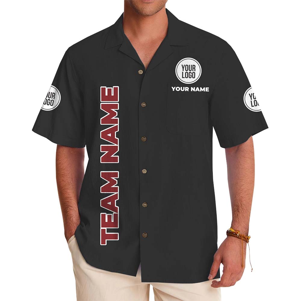 Signature Custom Name And Logo Button Up Shirt With Live Preview - variant image 1