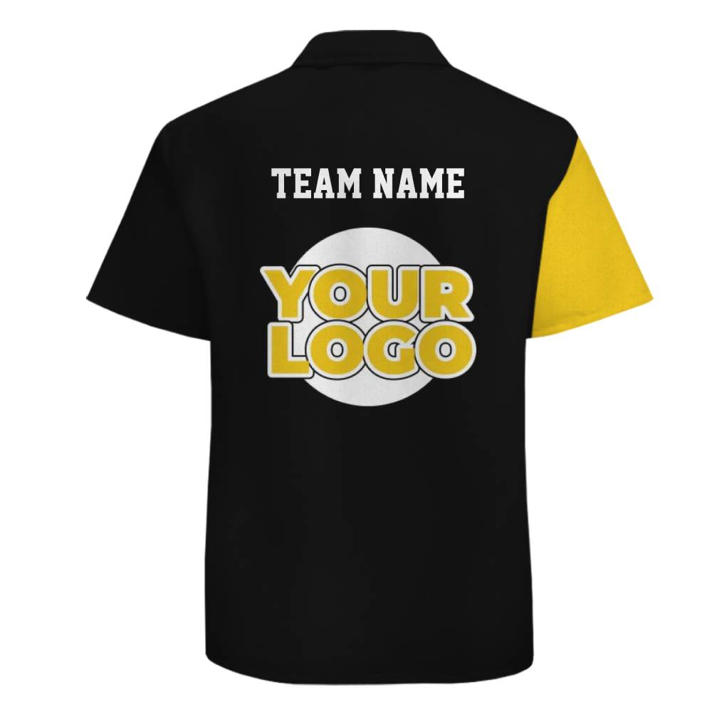 Bold Custom Hawaiian Shirt with Team Name and Logo