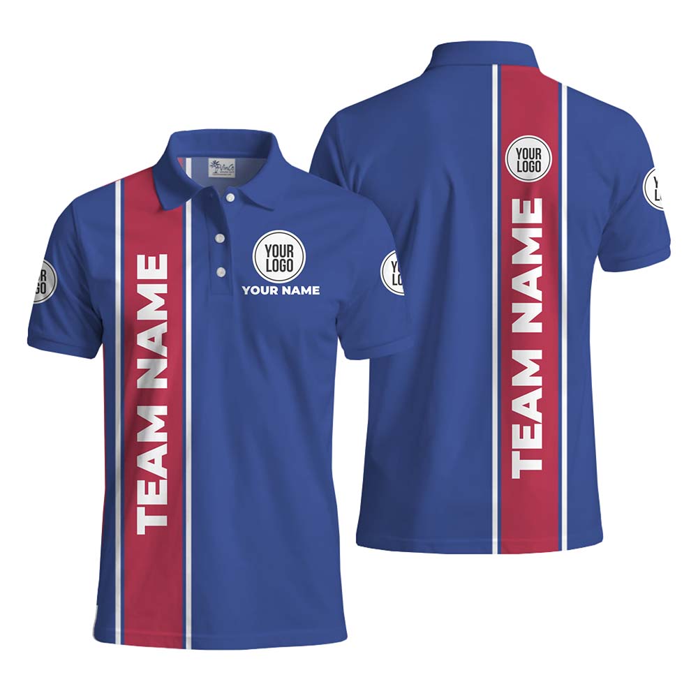 Bold Stripe Custom Name and Team Logo Shirt No Minimum