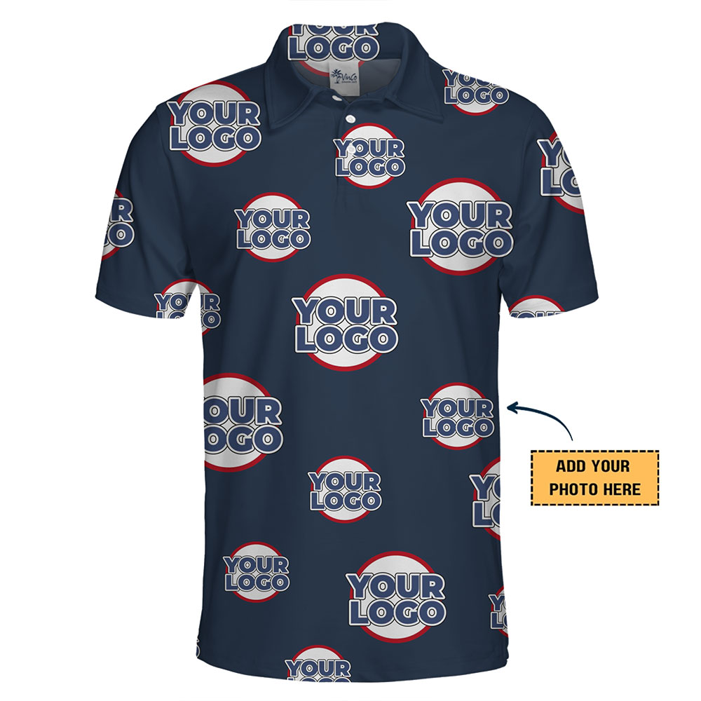 Bold Impact Custom Logo Collared Polo Shirt