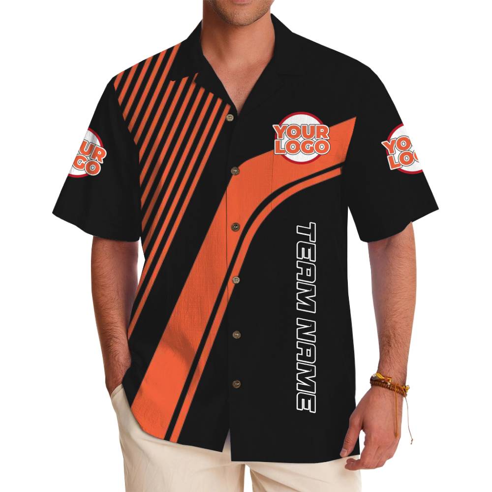 Premium Custom Logo Hawaiian Shirt with Modern Design - variant image 1