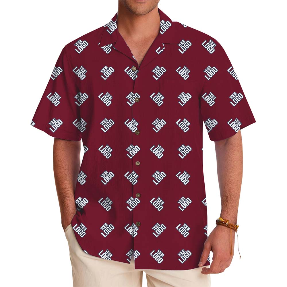 Custom Logo Signature Button Up Shirt With Preview - variant image 1