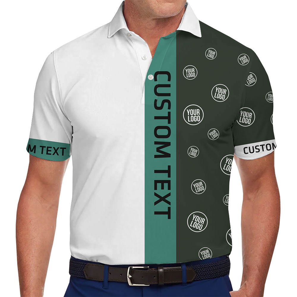 Trendy Custom Polo with Text and Logo for Events and Team Branding - variant image 1