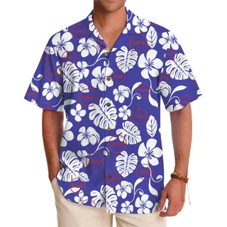 Stylish Custom Floral Button-Up Shirt with Logo Placement