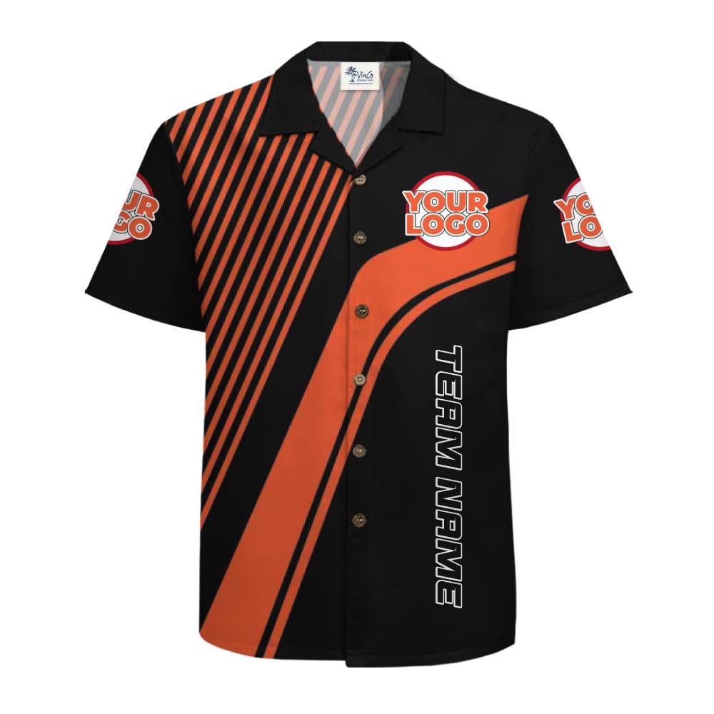 Premium Custom Logo Hawaiian Shirt with Modern Design