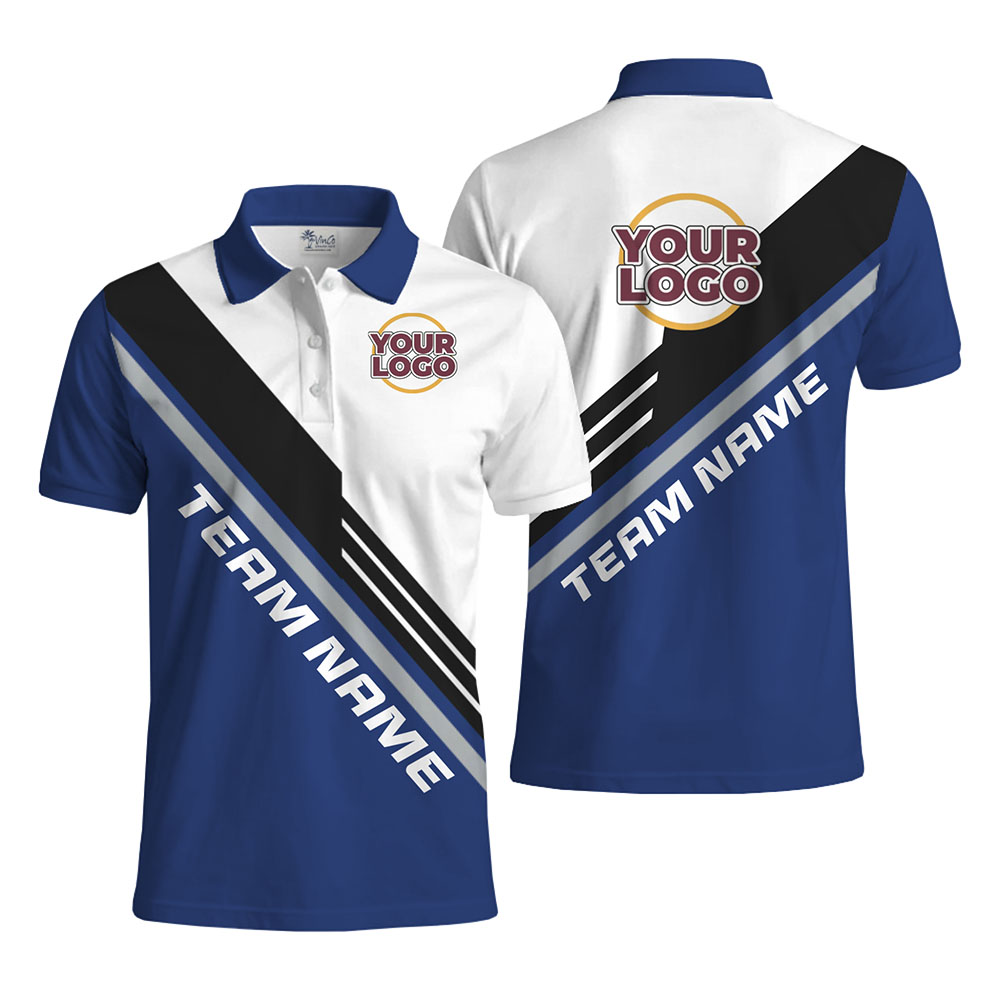 Eye-Catching Polo Shirt for Team with Custom Logo and Name