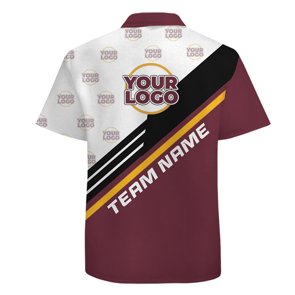Fully Customizable Logo Hawaiian Shirt for Teams and Events