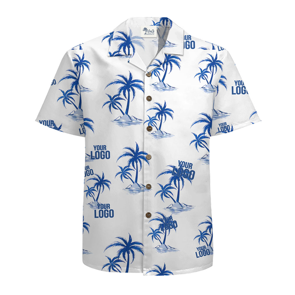 Personalized Tropical Polo Shirt with Palm Tree Design