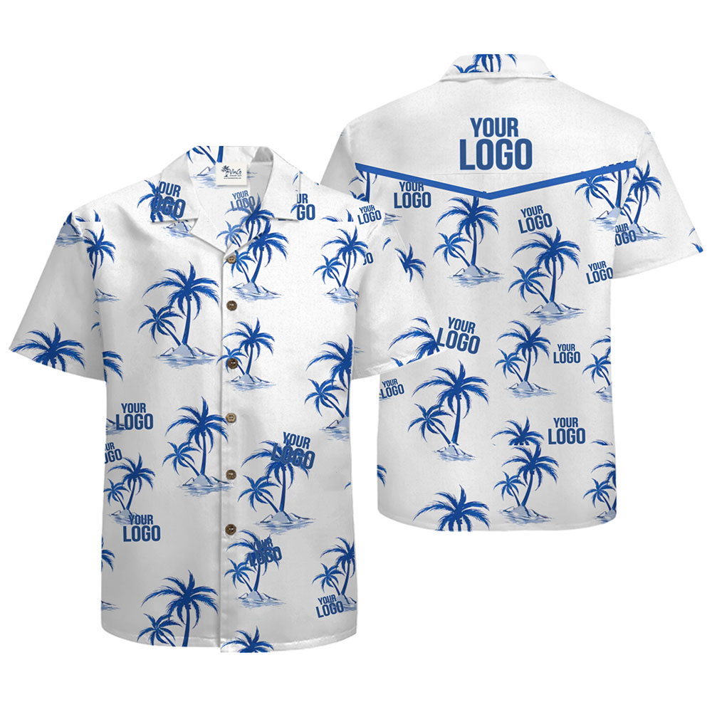 Personalized Tropical Polo Shirt with Palm Tree Design