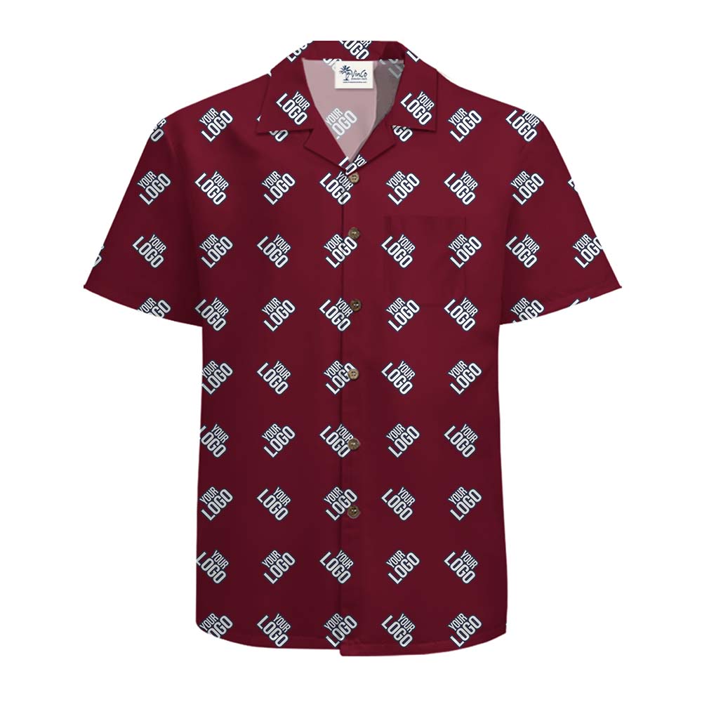 Custom Logo Signature Button Up Shirt With Preview