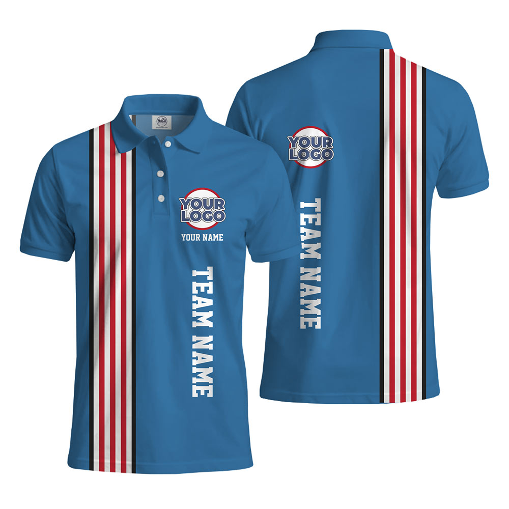 Patriotic Custom Polo Shirt With Logo And Name