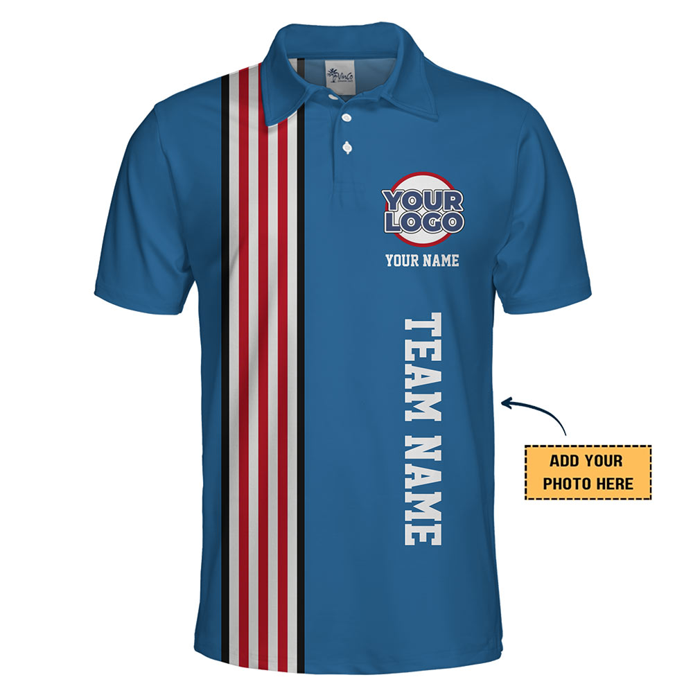 Patriotic Custom Polo Shirt With Logo And Name